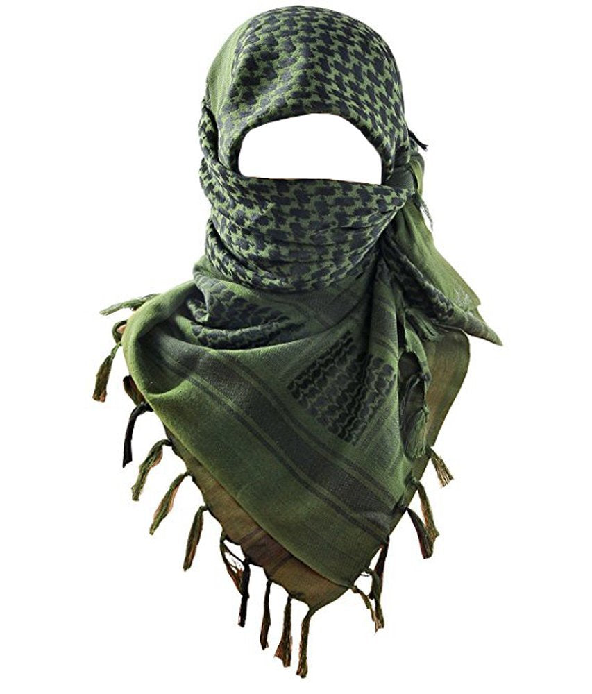 Arab Shemagh Men's Head Scarf Neck Wrap Cotton Green – Layla Boutique