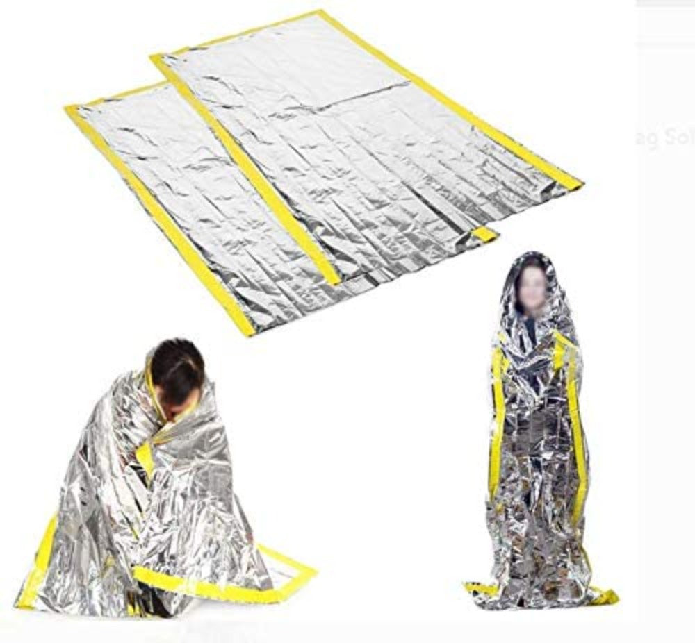 Thermal Solar Blanket - Emergency Warming Blanket - Outdoor Survival Mylar Blanket